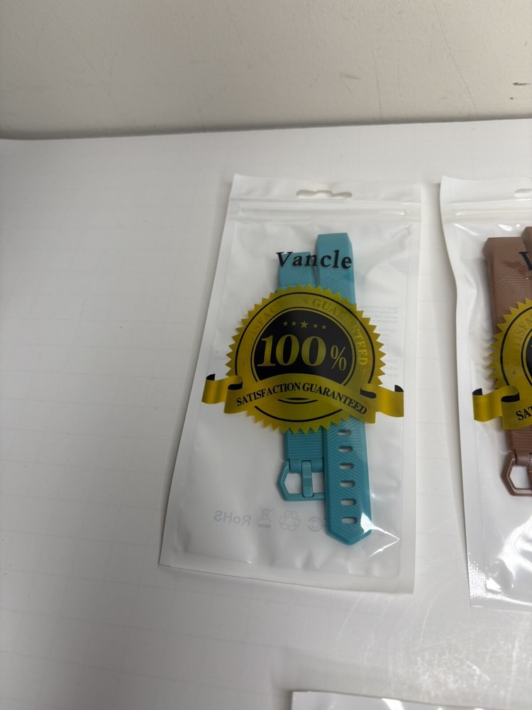 Fitbit Compatible Replacement Silicone Tracker Watch Bands Size Large Set Of 7