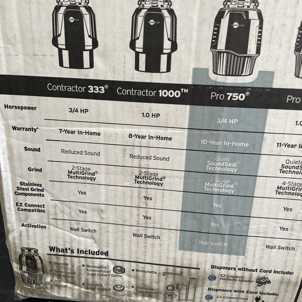 InSinkErator Evolution Pro 3/4 hp Cont. Feed Sound Seal Garbage Disposal