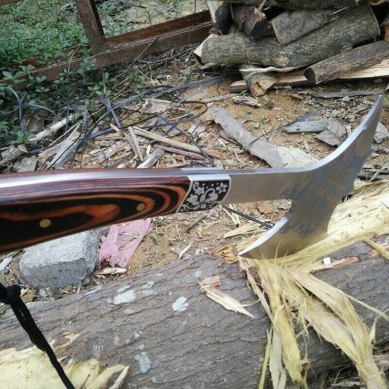 Multi function Camping Survival Axe Stainless Steel Short Handle Hand Tool Outdo
