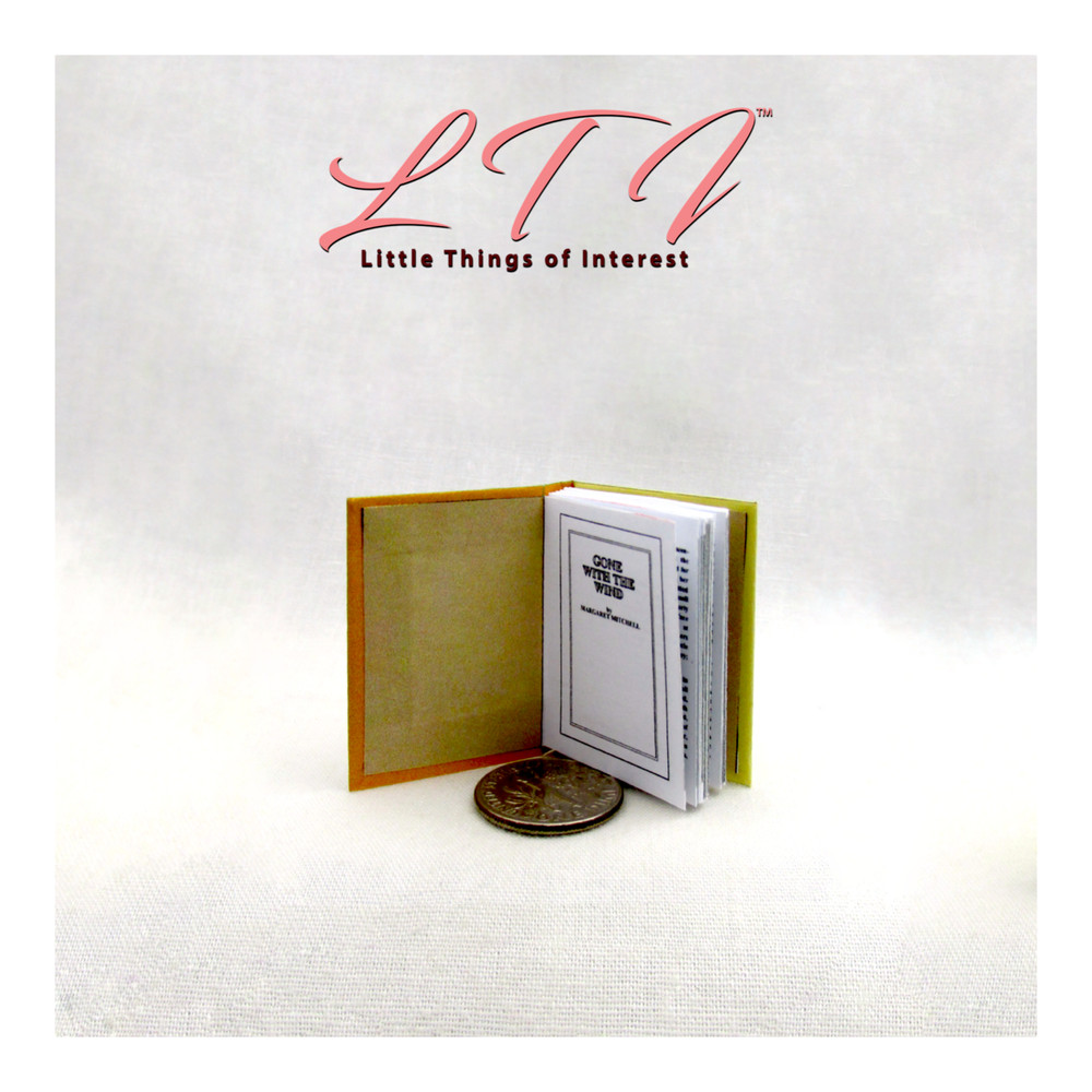 1:6 Scale GONE WITH THE WIND Miniature Playscale Readable Book