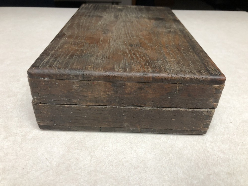8 Antique Vintage Irwin Auger Bits Oak Case Box