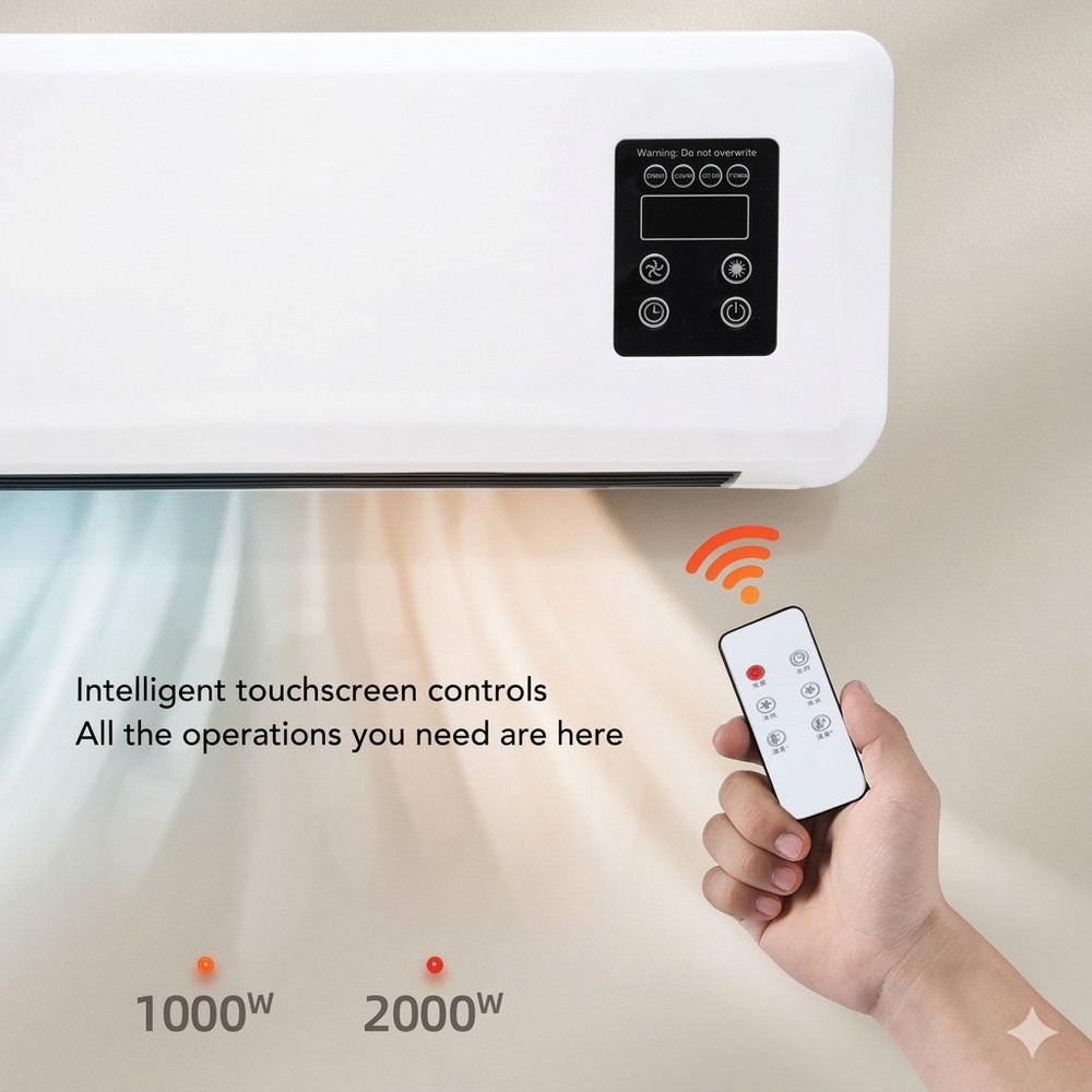 Wall Mounted Portable Air Conditioner Hot Cold Energy Saving Quiet Unit