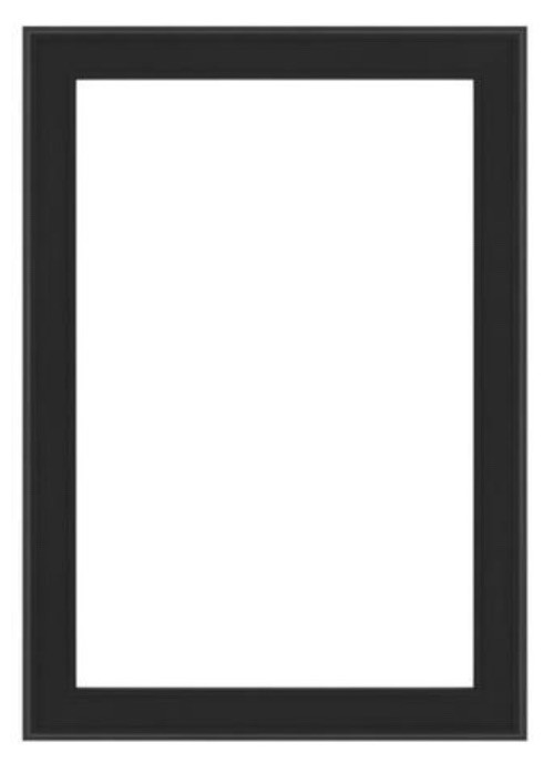 Delta® 33"W × 47"H Matte Black Mirror Frame Rectangle NEW