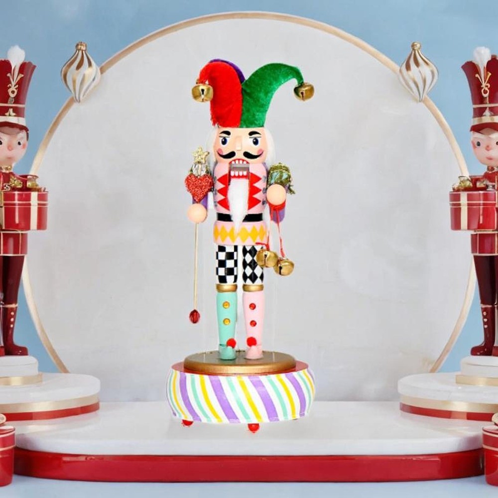Clown Dancer Nutcracker Nutcracker with Music Box for Table Thanksgiving