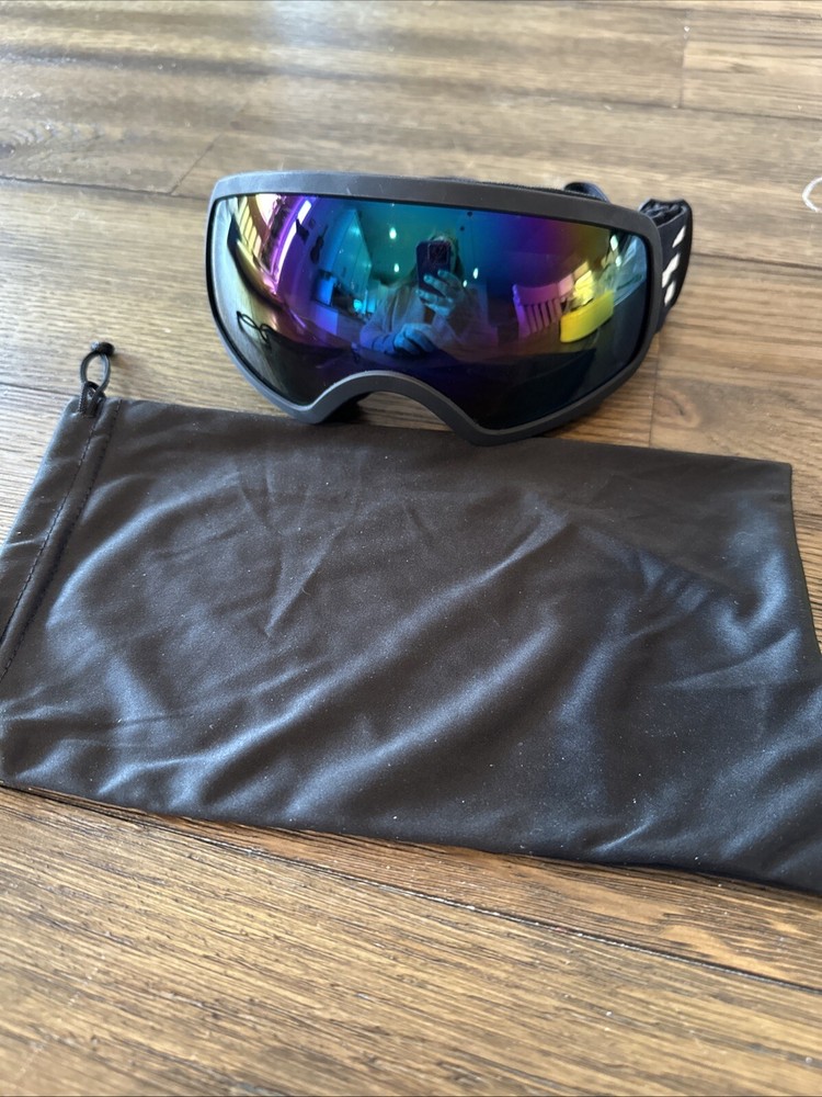 Kids Ski/Snowboard Goggles With Adjustable Strap {S}