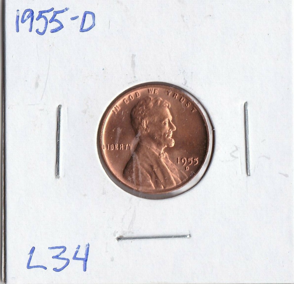 1955-D Lincoln Cent L34