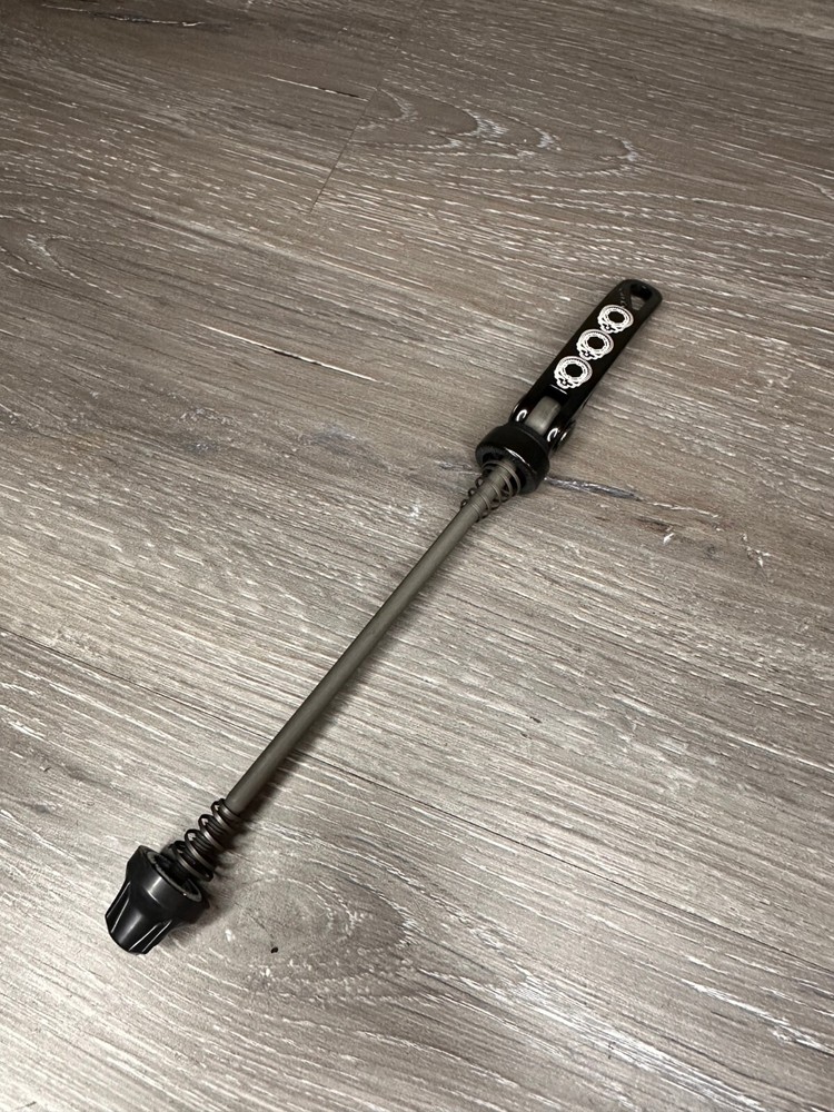 Skull Front Bicycle Quick Release Skewer 100mm MTB Road Black Grateful Dead
