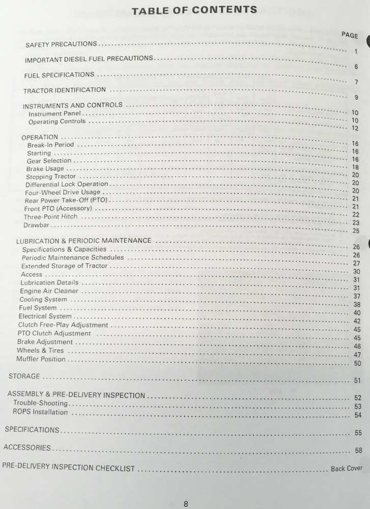 Massey Ferguson Mf 1030 1035 Syncro Tractor Operators Manual Owners Book