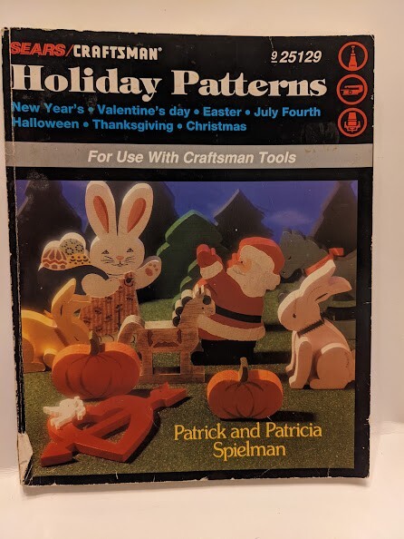 Vintage Sears Holiday Patterns Craftsman Woodworking Scroll Saw Router Book