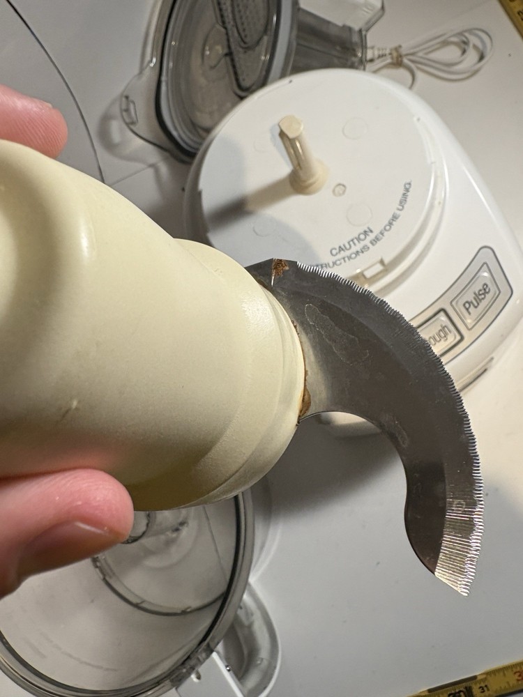 Cuisinart Food Processor Model FP-14 White Tested & Working As Pictured