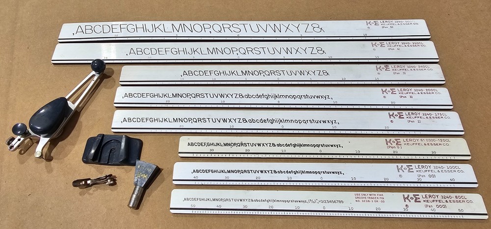 Keufell & Esser Lettering Set.
