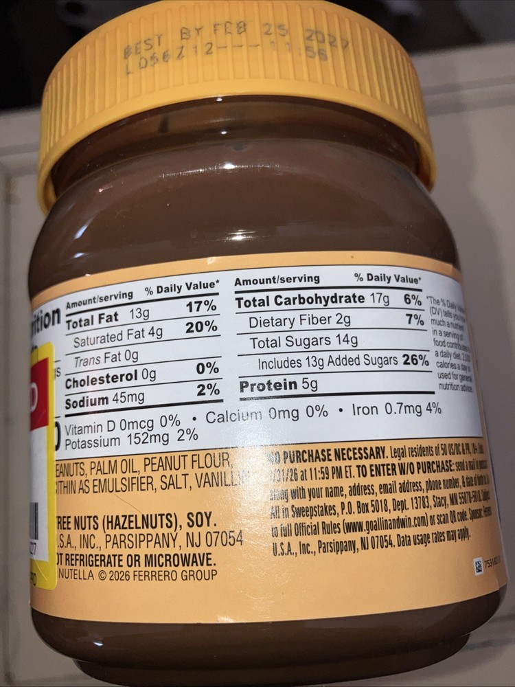 2 -New Nutella Peanut *Spread With Cocoa