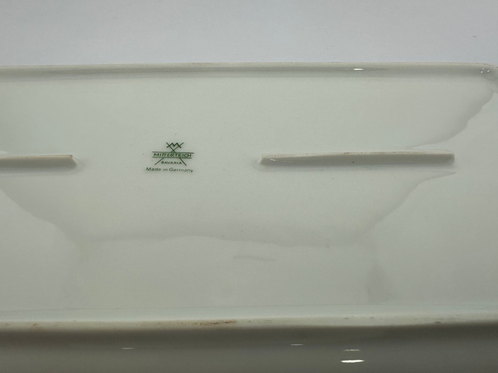 Mitterteich Bavaria Germany Rectangular Serving Tray 14x6.5”. Pre-owned
