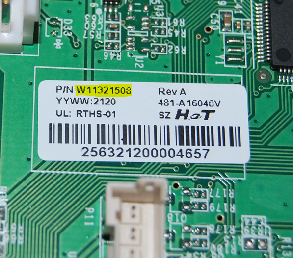 Whirlpool Refrigerator Electronic Control Board - Part # W11321508