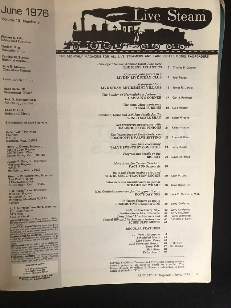 Live Steam Magazine June 1976