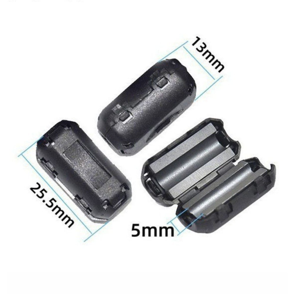 48PCS Ferrite Core Clips Set with Six Sizes for Cable Interference Management