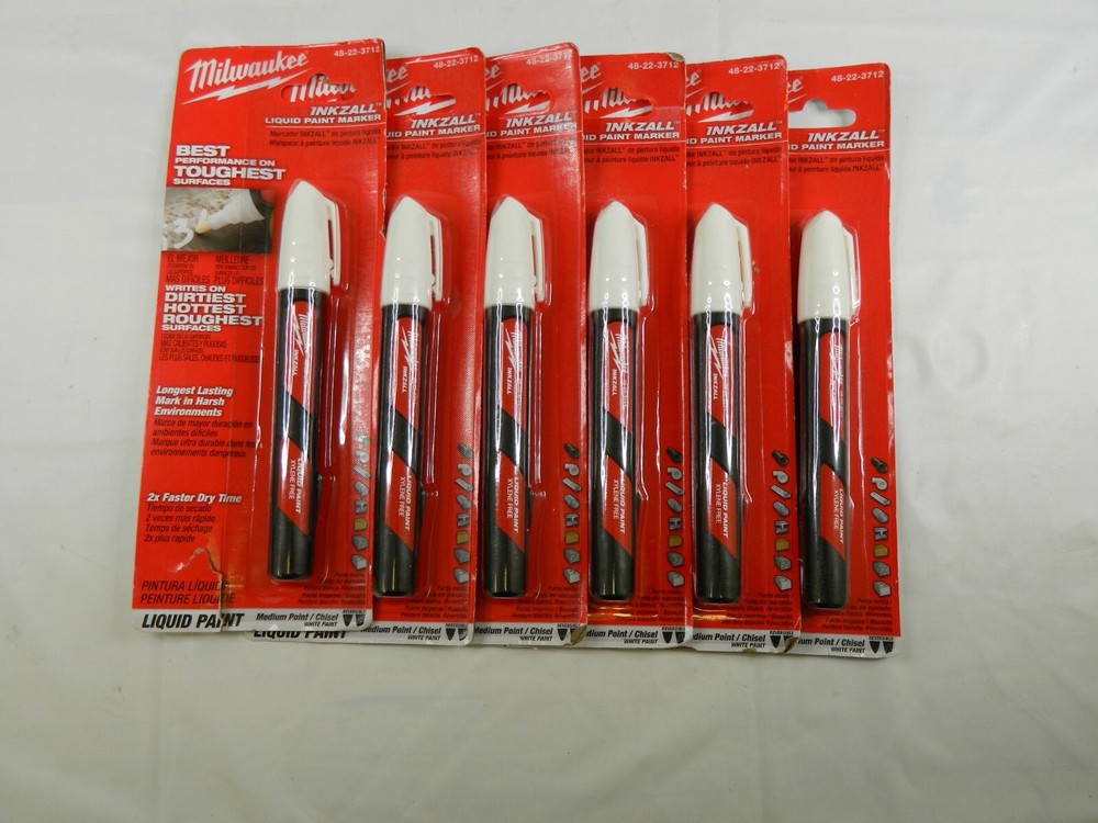MILWAUKEE TOOL liquid paint marker white 48-22-3712