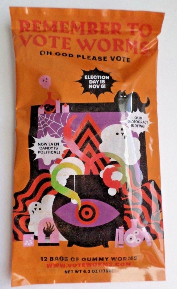 NEW Cards Against Humanity Remember to Vote Gummy Worms Candy