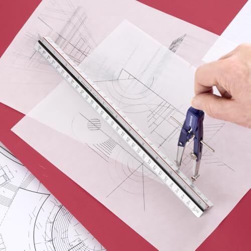 Staedtler 12-Inch Architect Triangular Scale 98718-31BK Durable