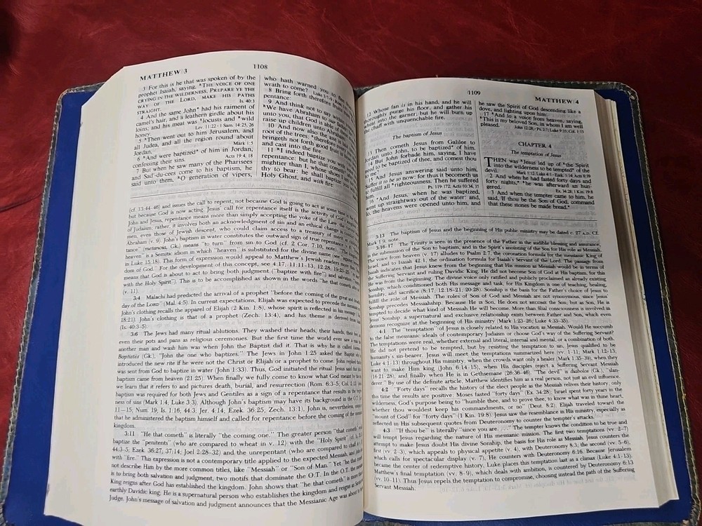 Criswell Study Bible Rebound with Liner Cowhide Nice! Stitched Parameter Nice!