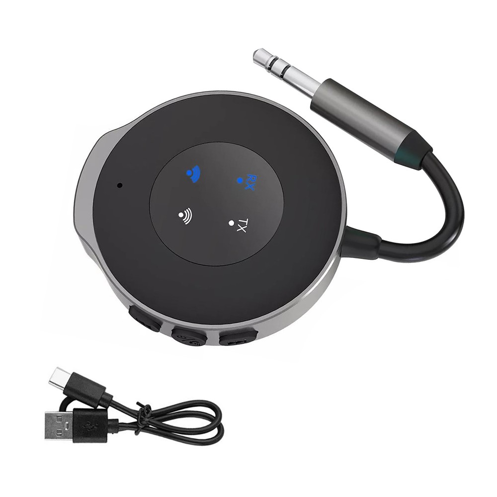 Bluetooth 5.3 Wireless Transmitter Receiver for Car Home TV Aux Audio Adapter