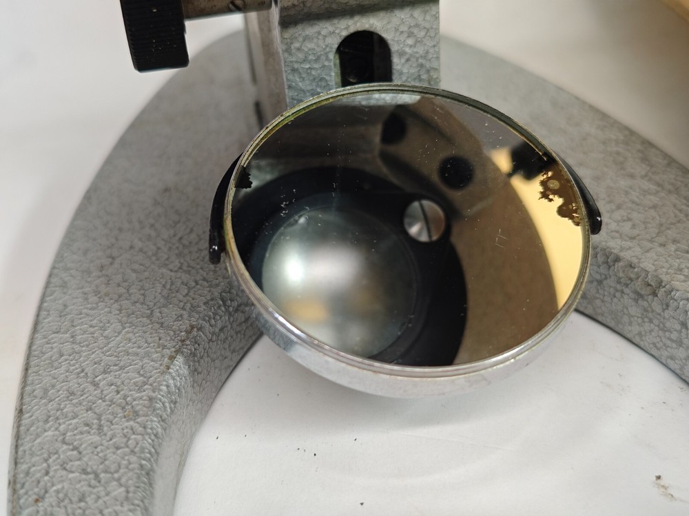 Vintage Soviet USSR LOMO MBR-1 Microscope with 3 lens