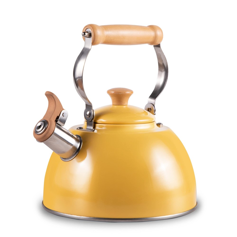 Tea Kettle Tea Pot with Cool Touch Ergonomic Handle Tea Kettle Food Grade Sta...