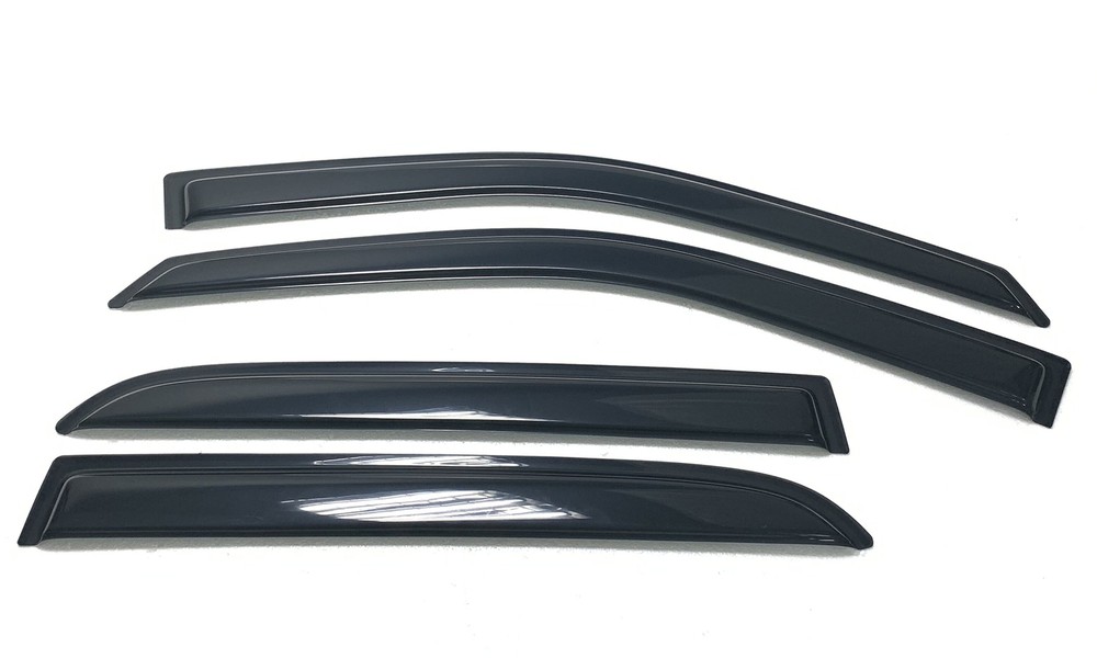Outside Mount Window Visors Sun Rain Guard for Ram 1500 2500 Crewmax Cab 2010-18