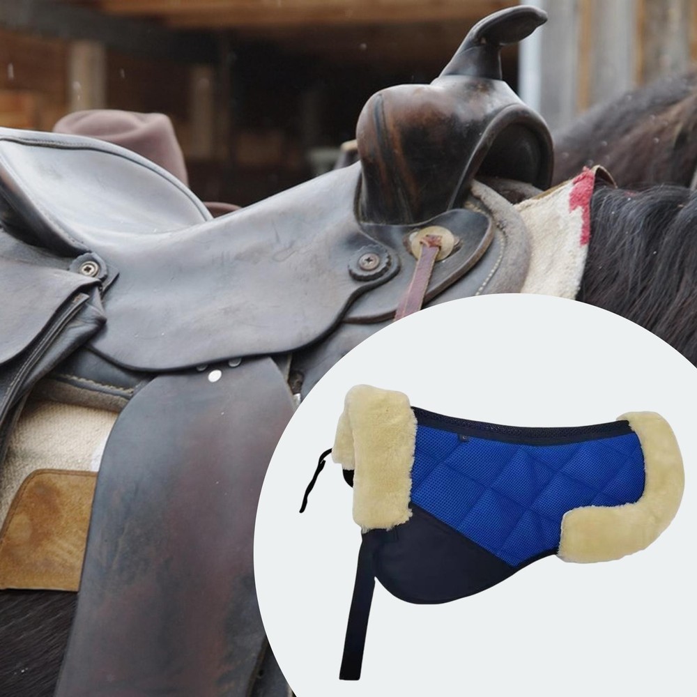 Horse Saddle Pad Saddle Mat Practical Quilted Non Slip Thick Equestrian