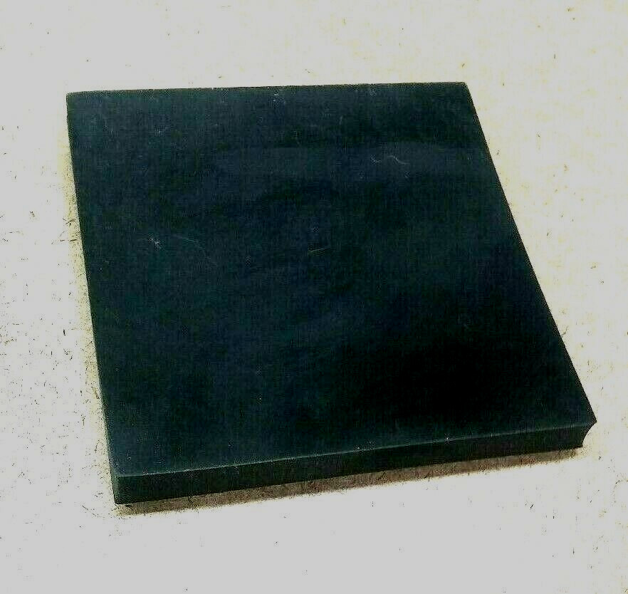 Neoprene Rubber Solid Sheet 1/2" Thk x 8" x 8" Square Pad 60 Duro Std Flex