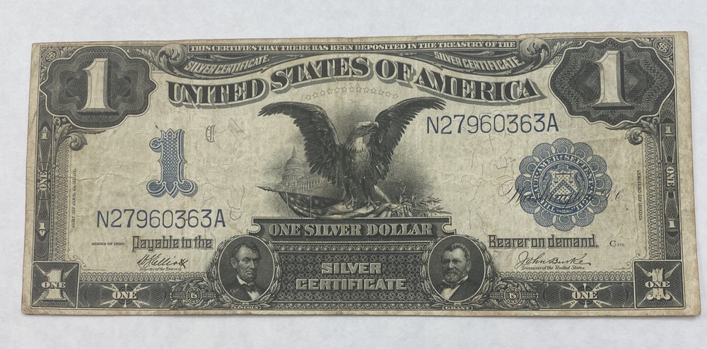 1899 1 black eagle silver certificate