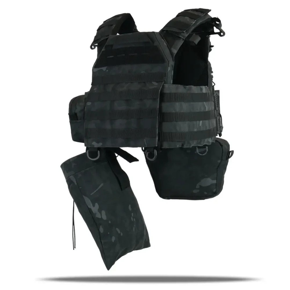 plate carrier set + 6 pouches Black Multicam💛💙