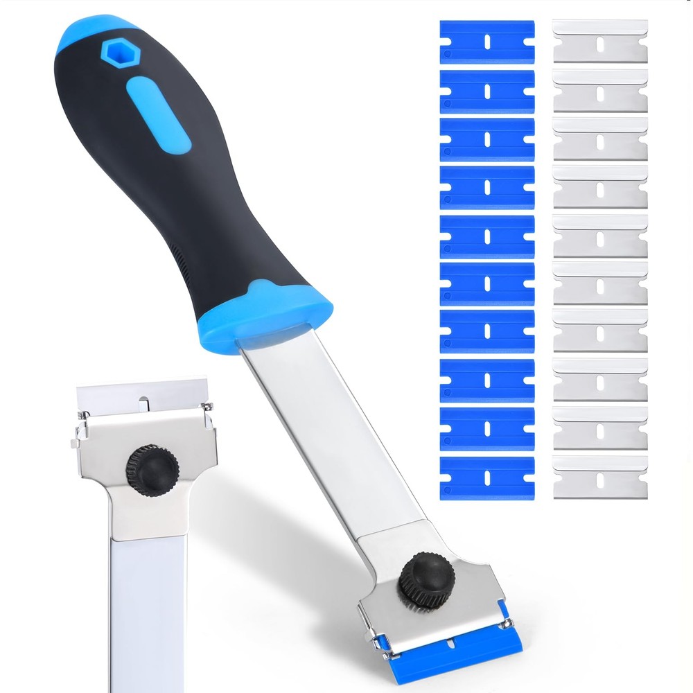 Giramika Razor Blade Scraper Tool with 20 Extra Long Handle