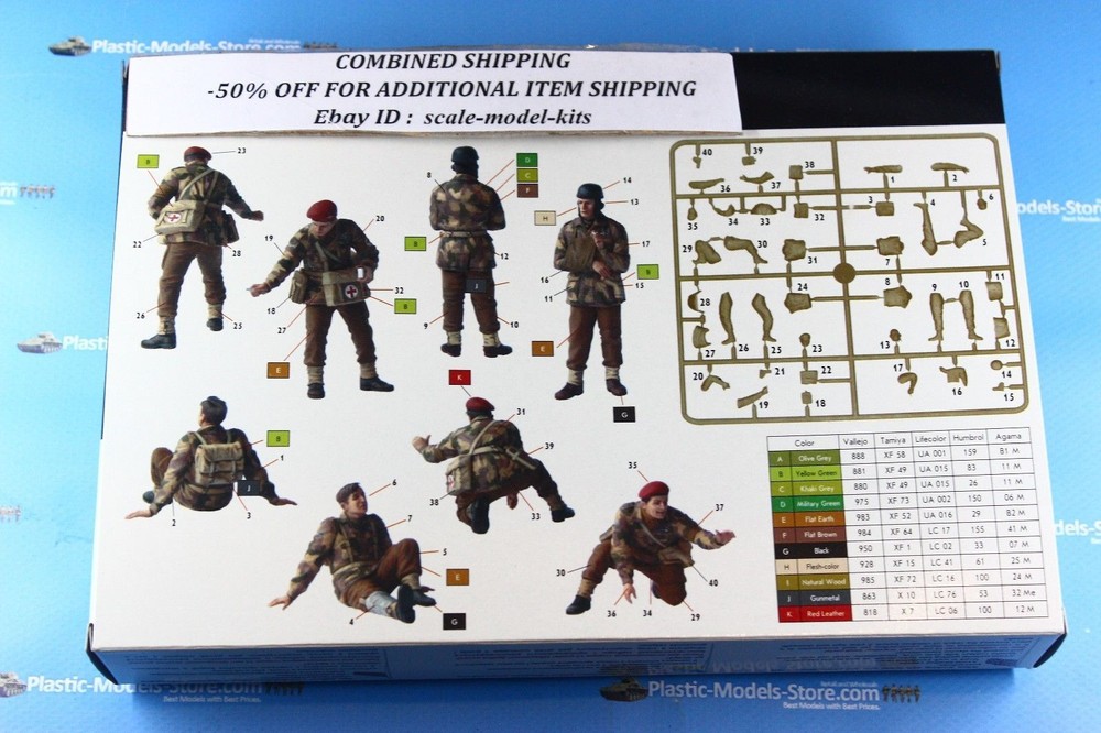 Master Box 3534 British paratroopers, 1944. Kit 2 1/35 scale