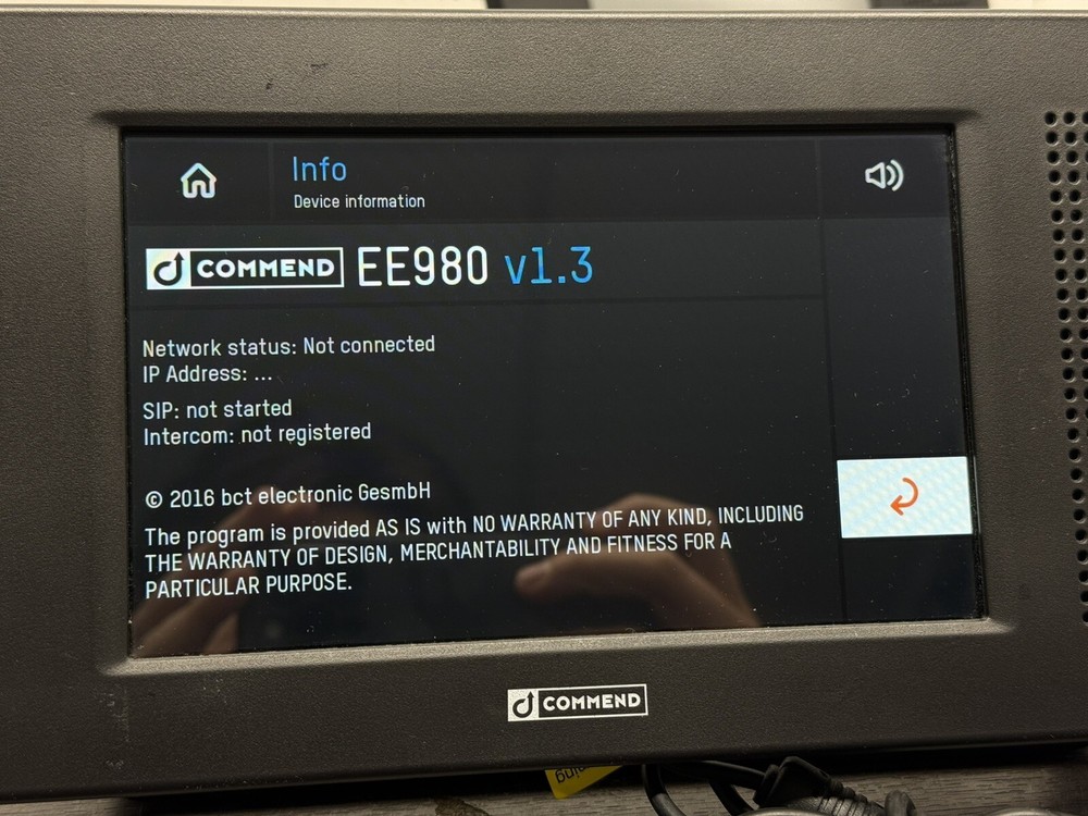 Commend EE 980 CM Desk Terminal - X15