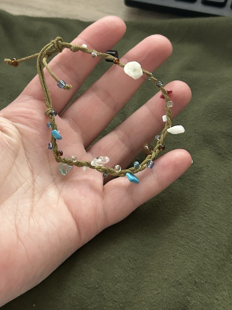 Handmade Brown Gems Bracelet