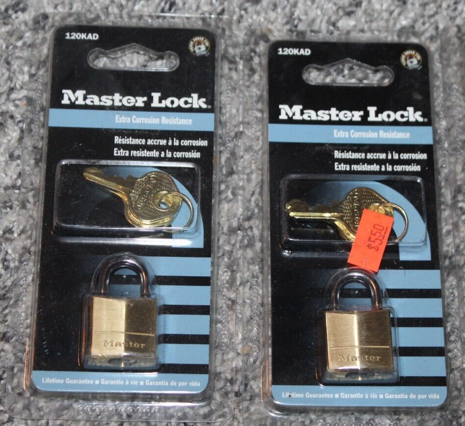 LOT OF 6 Master Lock 120KAD