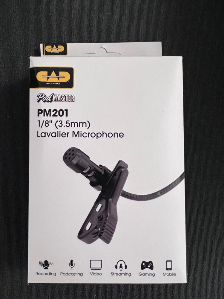 New CAD Podmaster USB-C Mini Lavalier Microphone PM201