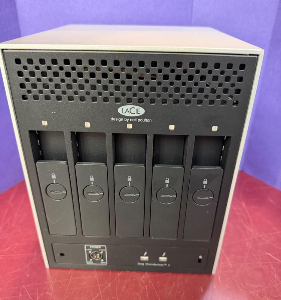 AS IS UNTESTED LaCie 5big 5-Bay Thunderbolt 2 RAID Array 5 - NO HDD