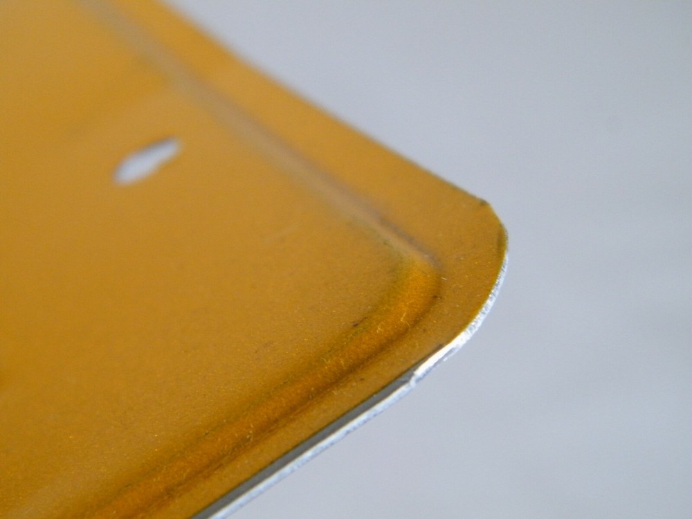 "HERNON" YELLOW AND BLUE LICENSE PLATE METAL
