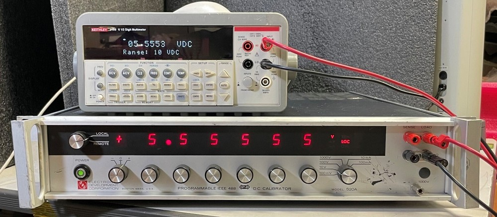 Electronic Development Corporation EDC 520A Programmable DC Calibrator w/GPIB
