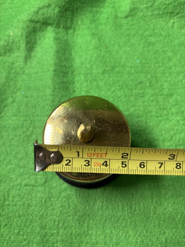 Vtg Brass Stamp Roll Holder Dispenser 2”
