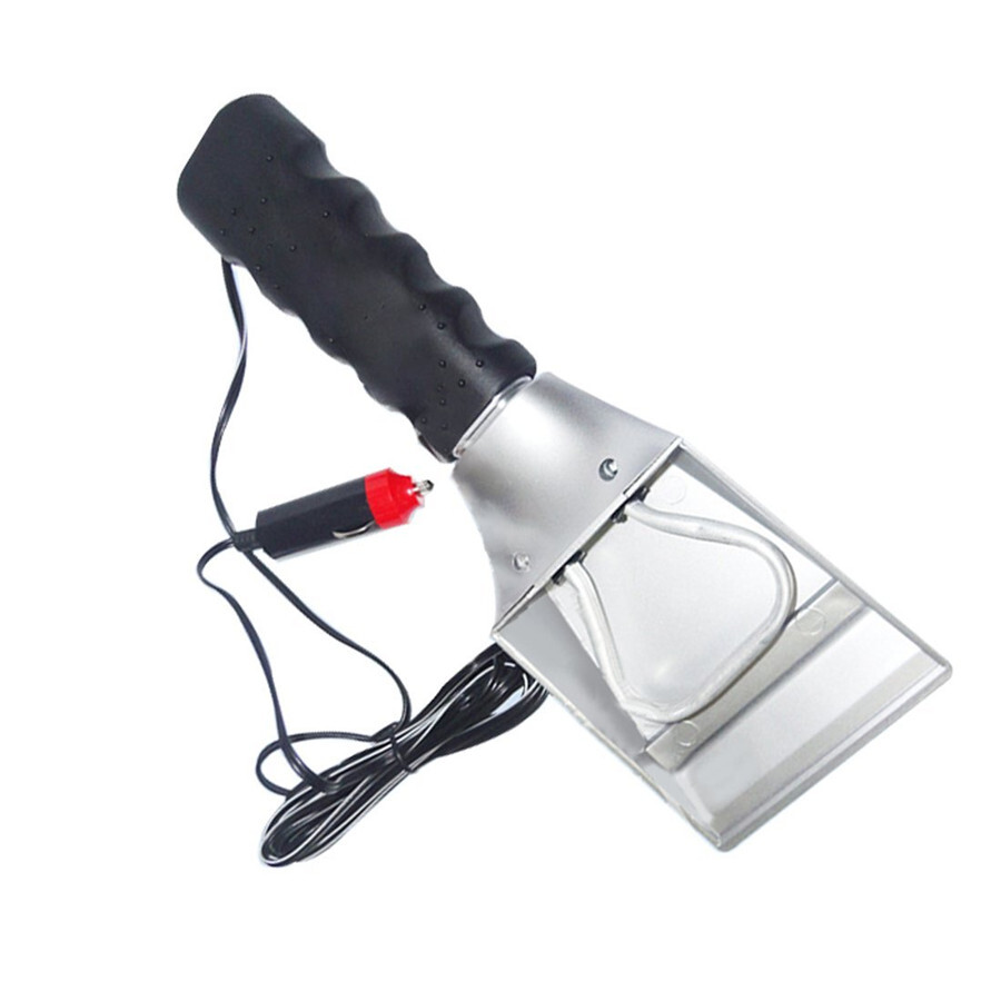 12V Heated Car Winter Windshield Electric Snow and Non-Scratch Ice Scraper 1PC