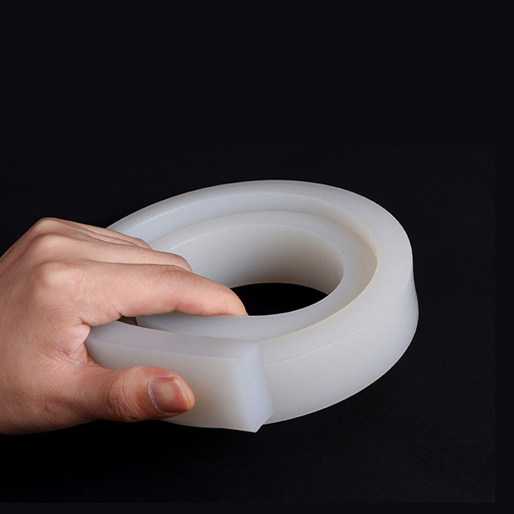 1mm - 30mm Thick White Solid Silicone Rubber Sealing Strip Gasket Width 2mm-50mm