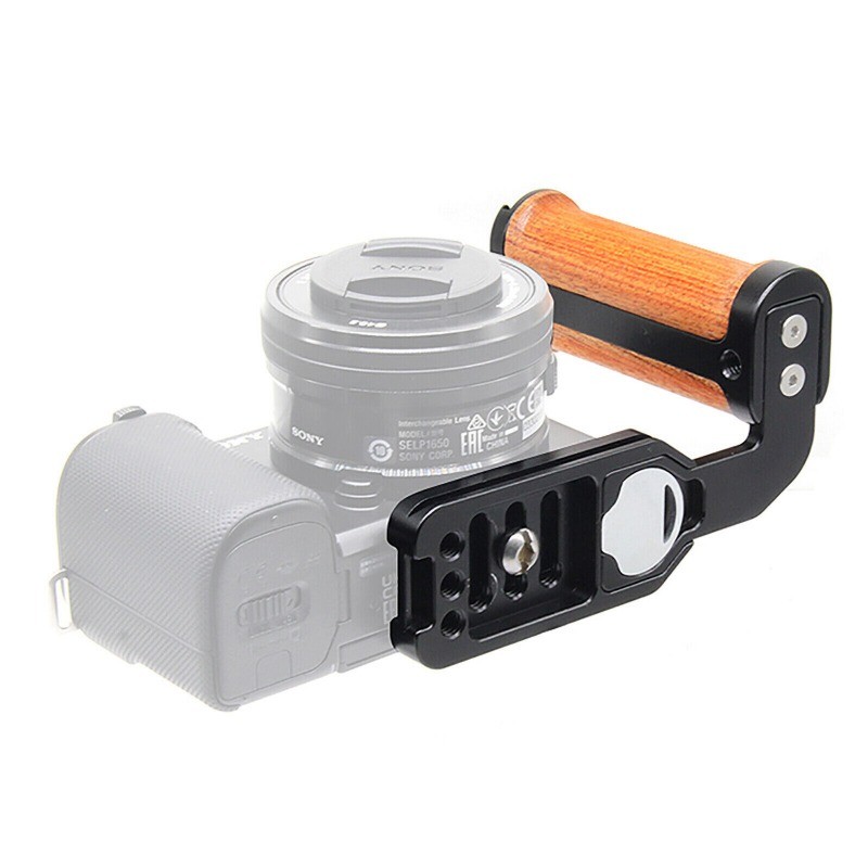 Side Wood Handle Left L-Plate Quick Release Plate Universal Camera Accessory USA