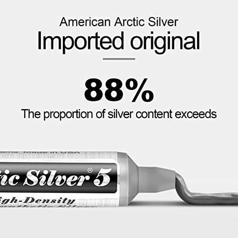 Arctic Silver 5 Thermal Cooling Compound Paste 3.5G High-Density Polysynthetic