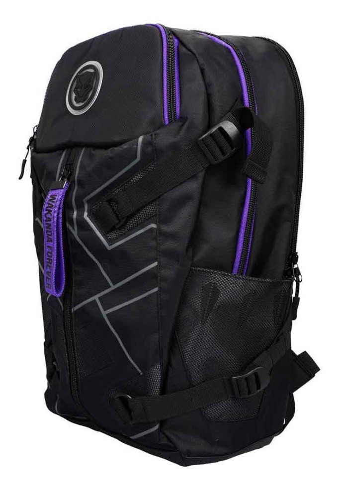 Marvel Studios Bioworld Black Panther Wakanda Forever Tech 18" Backpack NEW RARE