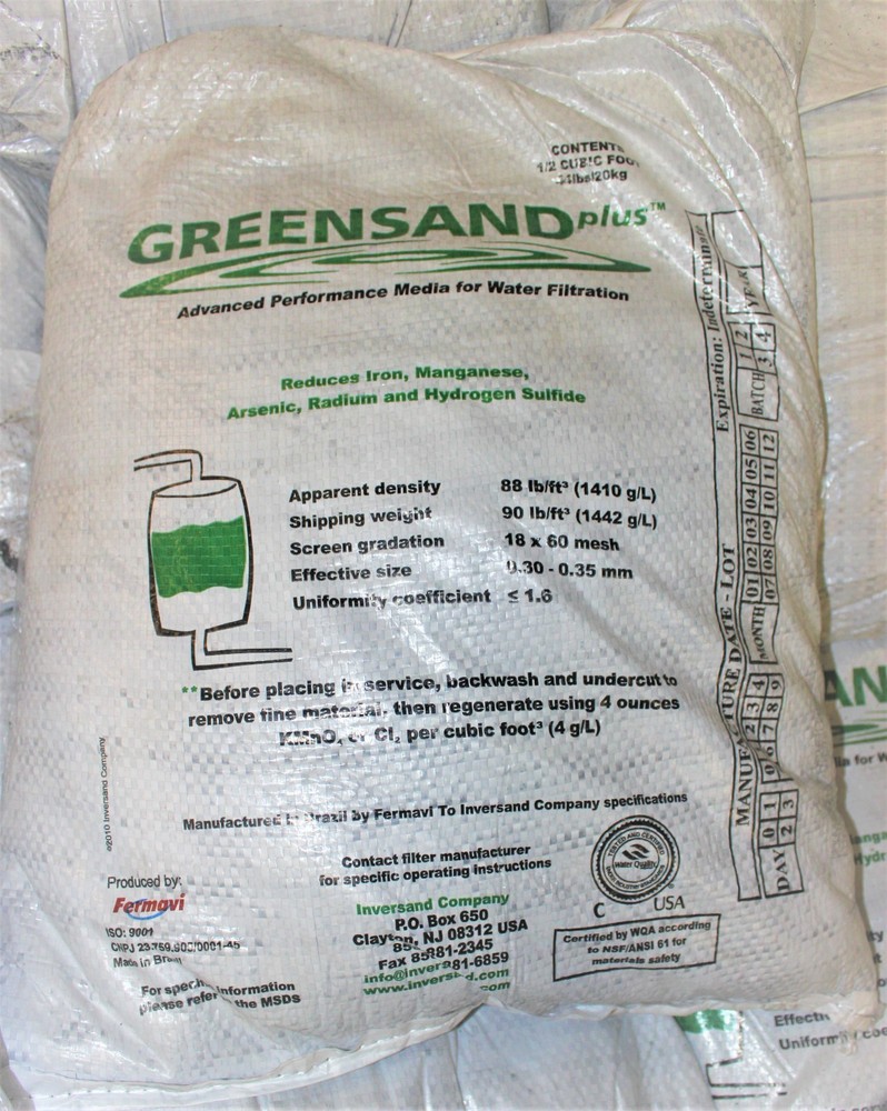 GreenSand Plus Media 1/2 Cu. Ft. Iron Manganese and sulfur Removal GreenSandPlus