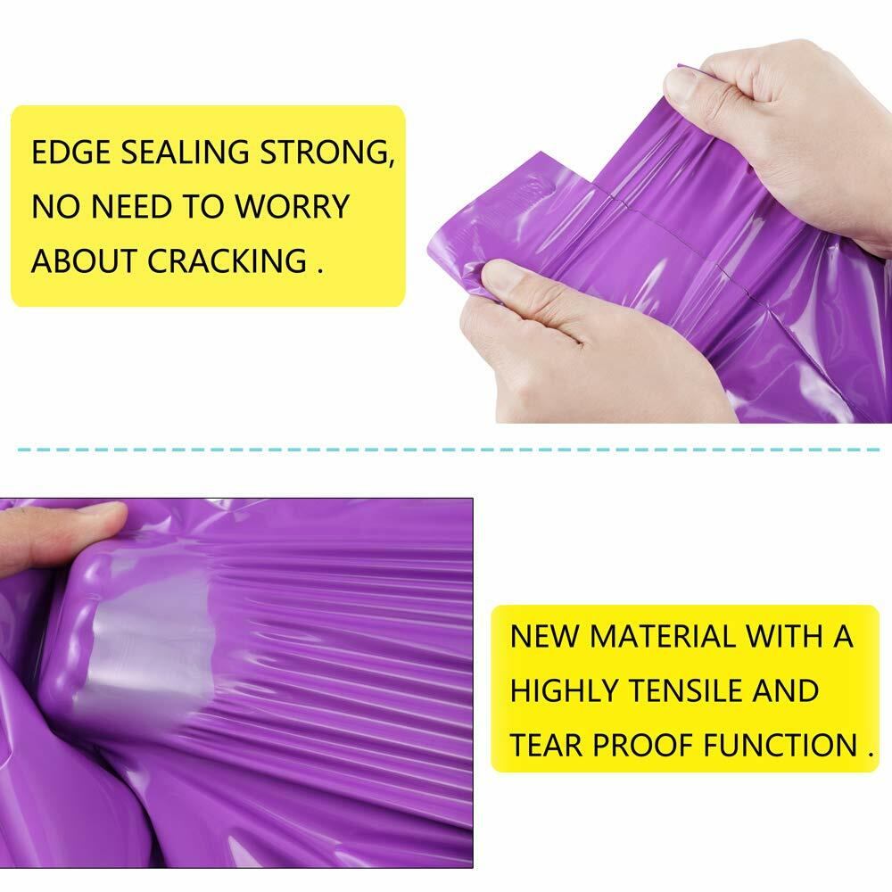 2000 Purple Poly Mailers 12x16 Shipping Bags Plastic Packaging Mailing Envelope