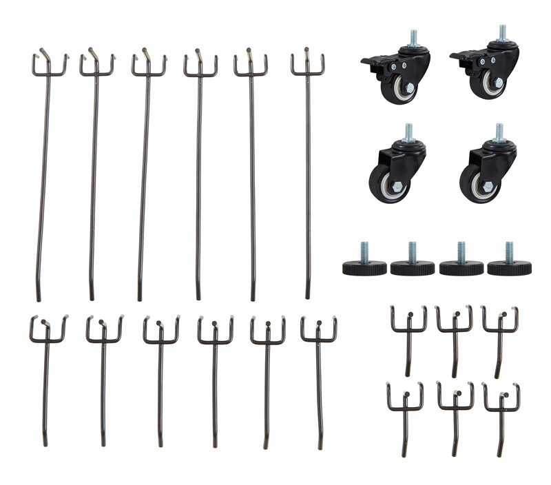 48''L Adjustable Workbench with pegboard Wooden Desktop Workbench 1600 lbs